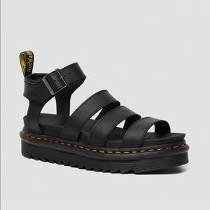 black doc marten sandals